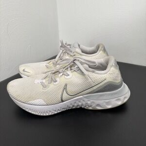 Nike Womens Renew Run CK6360-003 White Running Shoes Sneakers Size 10 US
